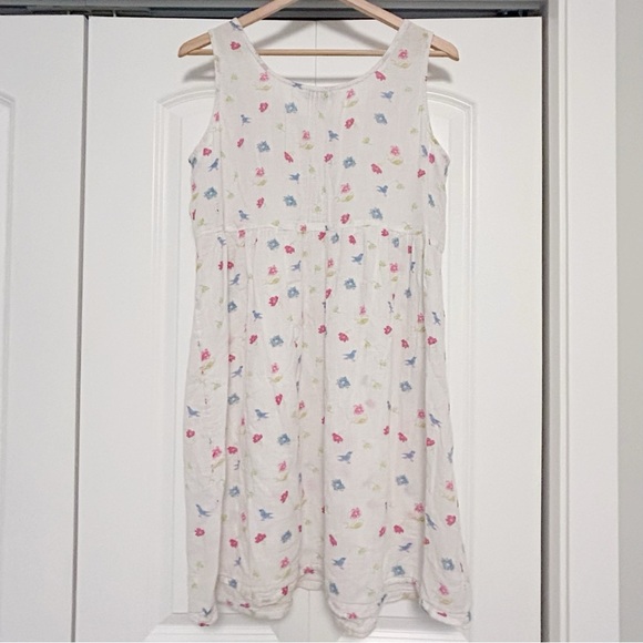 April Cornell Ivory Floral Cotton Dress S - Picture 6 of 6